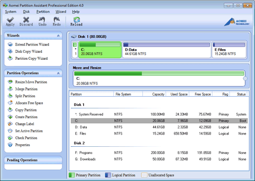 Cách phân vùng ổ đĩa bằng AOMEI Partition Assistant Professional