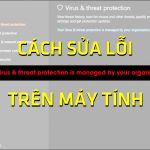 Cách sửa lỗi Your virus & threat protection is managed by your organization trên máy tính