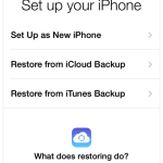 Khôi phục iPhone từ bản sao lưu iCloud hoặc iTunes