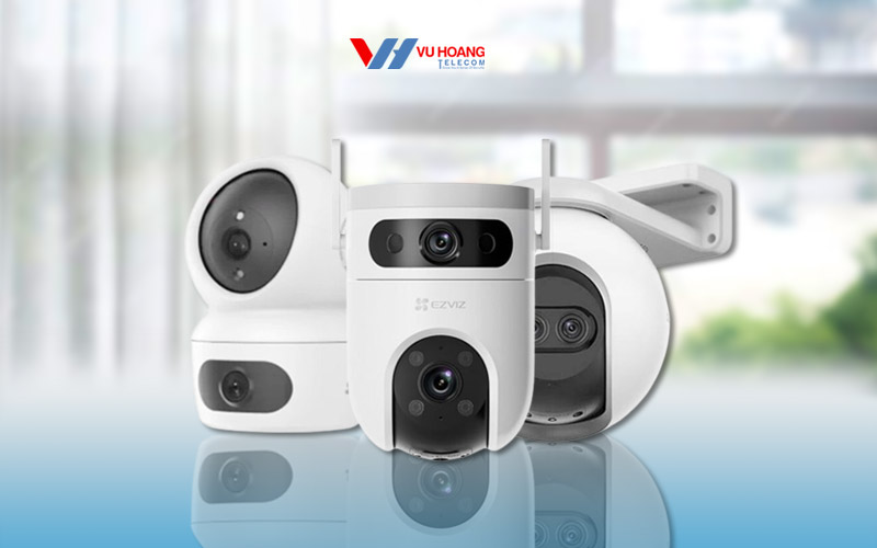 Bộ ba camera wifi Ezviz ống kính kép – Chủ động giám sát, tính năng bền bỉ!