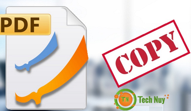 Không thể Copy văn bản từ một file PDF?