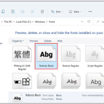 Cách thay đổi phông chữ trong Windows 11