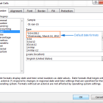 Cài đặt Định dạng Ngày Tháng Năm trong Excel