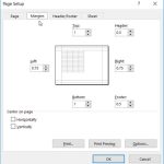 Cách thay đổi thiết lập trang trong Excel 2019