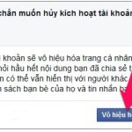 Cách khóa tài khoản Facebook tạm thời /vĩnh viễn