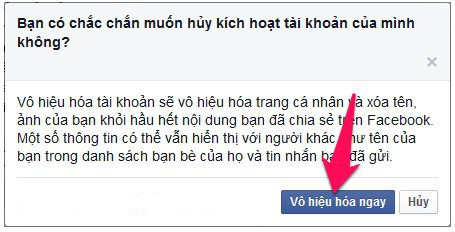 Cách khóa tài khoản Facebook tạm thời /vĩnh viễn