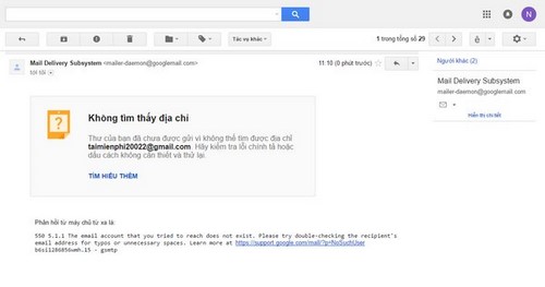 Không gửi được email, nguyên nhân và cách khắc phục