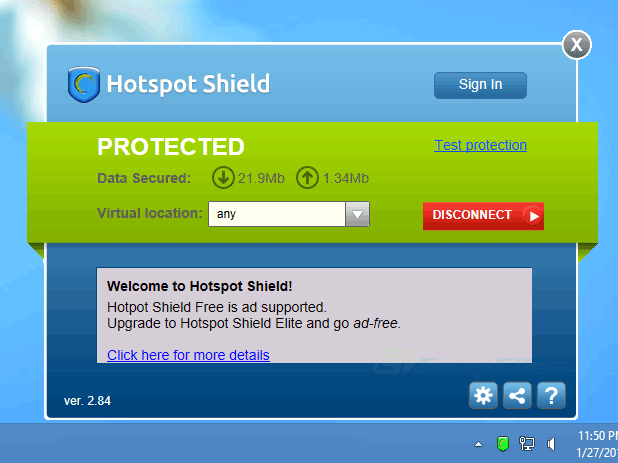 Hotspot Shield – Phần mềm vào facebook dễ dàng