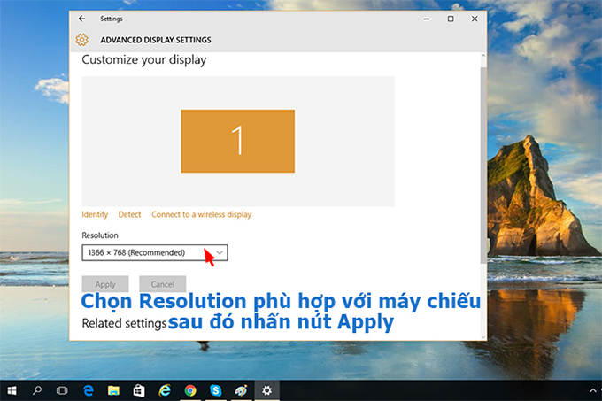 Cách chỉnh độ phân giải màn hình trên laptop