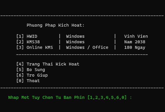 MAS 1.7 – Microsoft Activation Scripts 1.7 Việt hoá