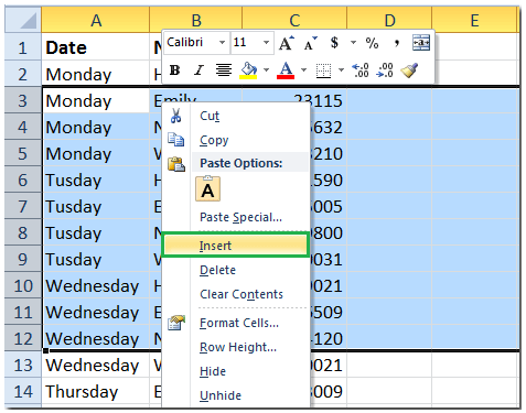 3 Cách Chèn Nhiều Hàng/ Cột trống trong Excel cùng một lúc