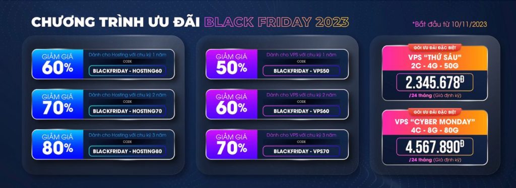 Khuyến mãi lớn BLACK FRIDAY 2023 Interdata – Giá Cực tốt cho anh em