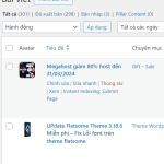 Cách hiển thị ảnh Thumbnail blog trong Admin WordPress