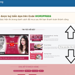 Hình sản phẩm trượt khi chọn vào hình trong wordpress