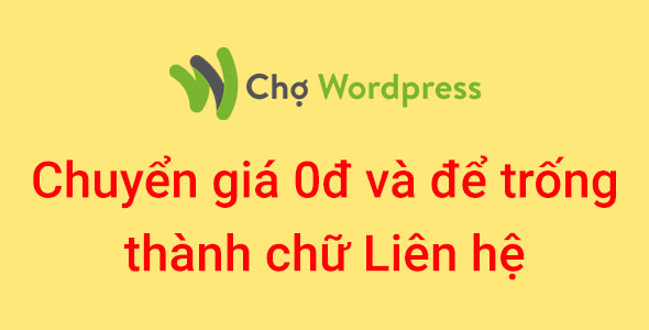 Chuyển không có giá thành Liên hệ ,không có giá thành số điện thoại woocommerce wordpress